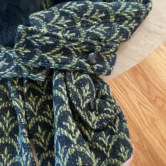 Milly Of New York fox fur collar coat - Picture 7 of 10